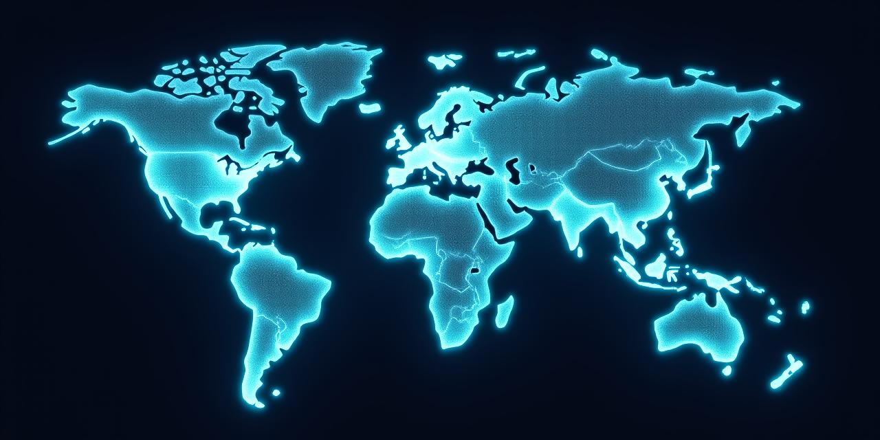 Global logistics forwarding network visualized